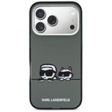 Karl Lagerfeld IML Karl & Choupette Peekaboo Logo MagSafe Case til iPhone 17 Pro Max - sort