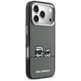 Karl Lagerfeld IML Karl & Choupette Peekaboo Logo MagSafe Case til iPhone 17 Pro Max - sort