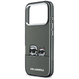 Karl Lagerfeld IML Karl & Choupette Peekaboo Logo MagSafe Case til iPhone 17 Pro Max - sort