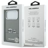 Karl Lagerfeld IML Karl & Choupette Peekaboo Logo MagSafe Case til iPhone 17 Pro Max - sort