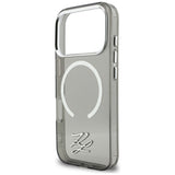 Karl Lagerfeld IML KL Script Logo MagSafe Case til iPhone 17 Pro - sort