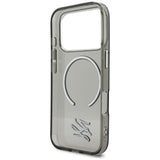 Karl Lagerfeld IML KL Script Logo MagSafe Case til iPhone 17 Pro - sort