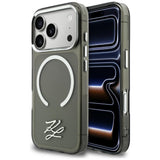Karl Lagerfeld IML KL Script Logo MagSafe Case til iPhone 17 Pro Max - sort