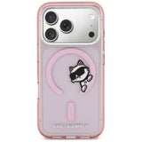 Karl Lagerfeld IML Peekaboo MagSafe Case til iPhone 17 Pro - Pink