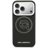 Karl Lagerfeld K Head Point Logo MagSafe Case til iPhone 17 Pro - sort