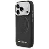 Karl Lagerfeld K Head Point Logo MagSafe Case til iPhone 17 Pro Max - sort