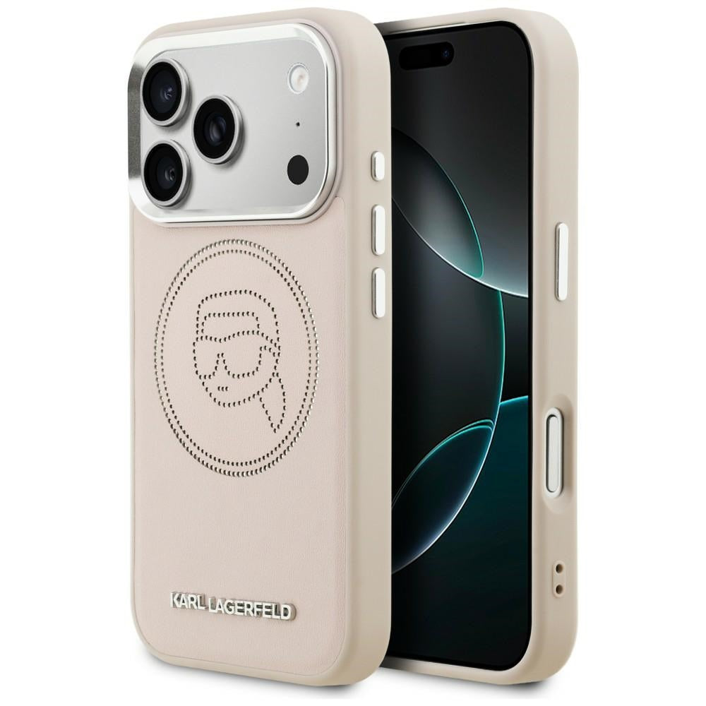 Karl Lagerfeld K Head Point Logo MagSafe Case til iPhone 17 Pro Max - Pink