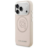 Karl Lagerfeld K Head Point Logo MagSafe Case til iPhone 17 Pro Max - Pink