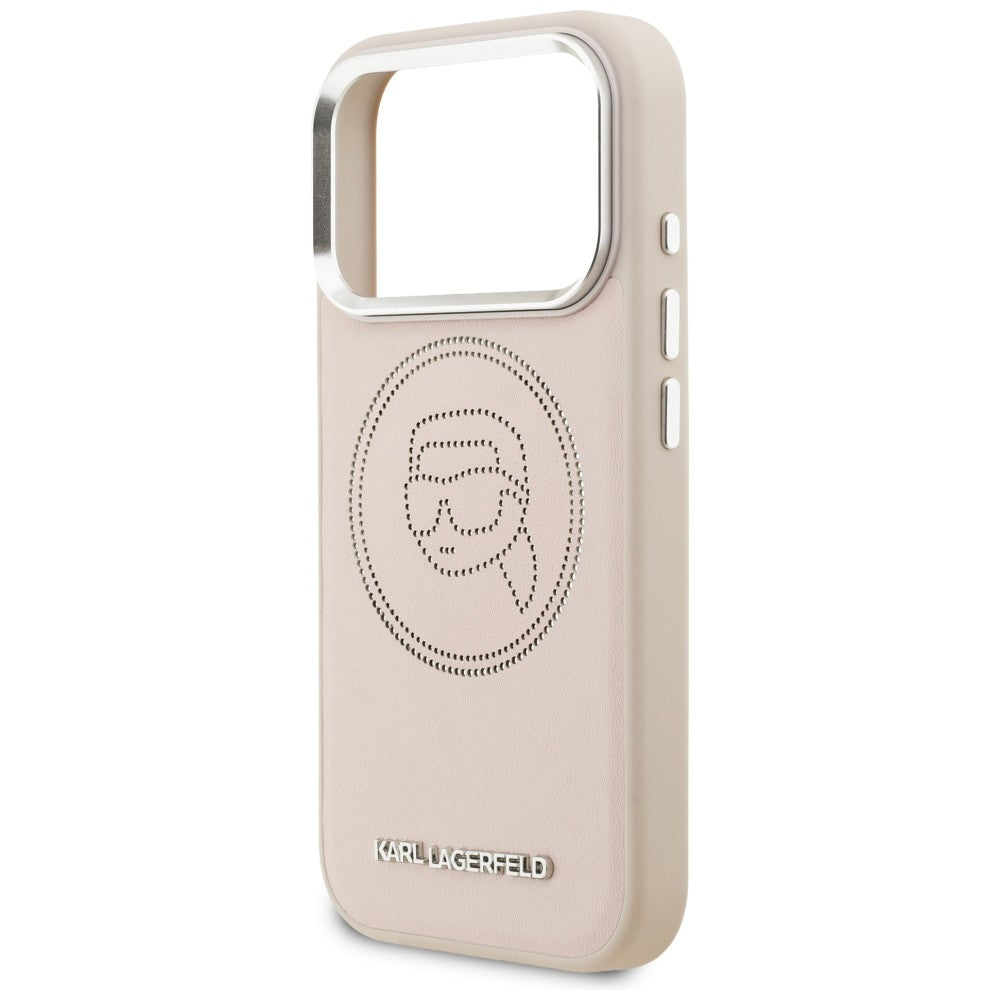 Karl Lagerfeld K Head Point Logo MagSafe Case til iPhone 17 Pro - Pink