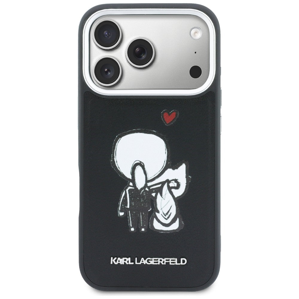 Karl Lagerfeld Karl & Choupette Bag Logo MagSafe Case til iPhone 17 Pro - sort