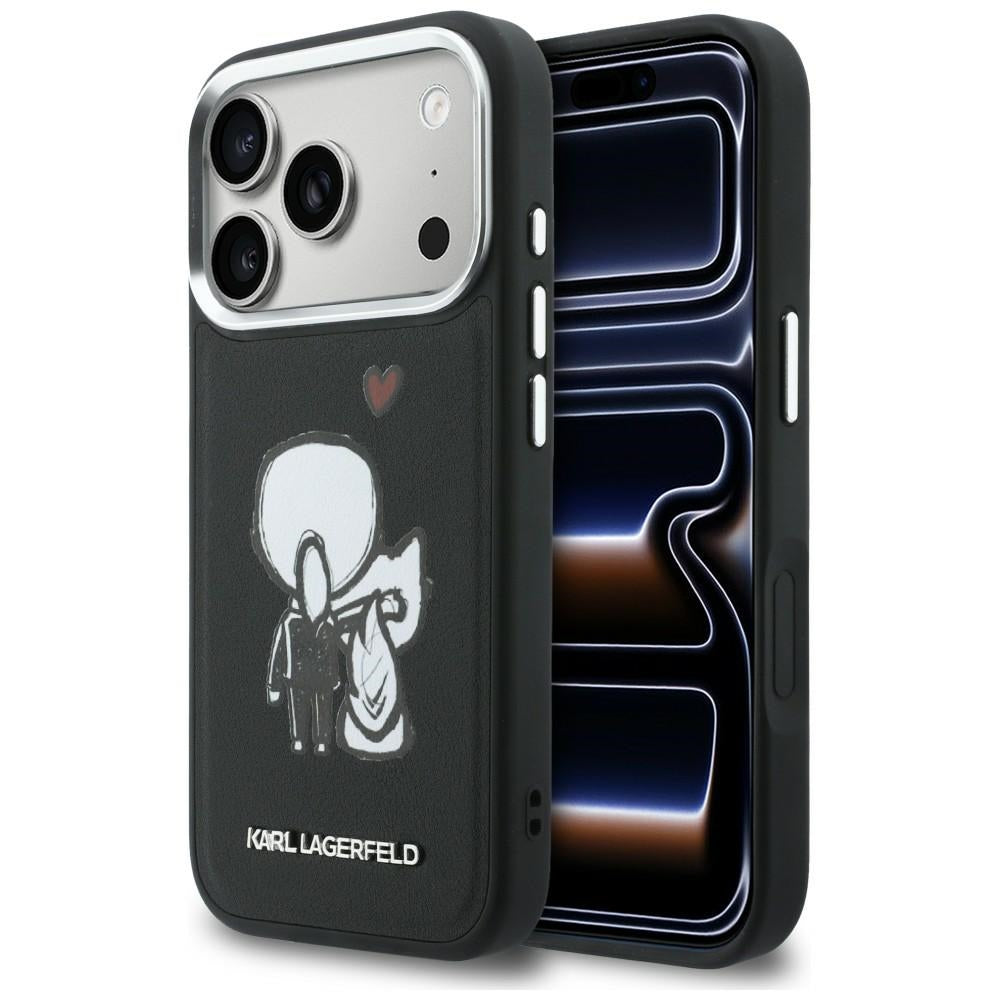 Karl Lagerfeld Karl & Choupette Bag Logo MagSafe Case til iPhone 17 Pro Max - sort
