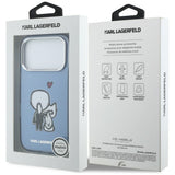 Karl Lagerfeld Karl & Choupette MagSafe bagtilhæng til iPhone 17 Pro - Blå