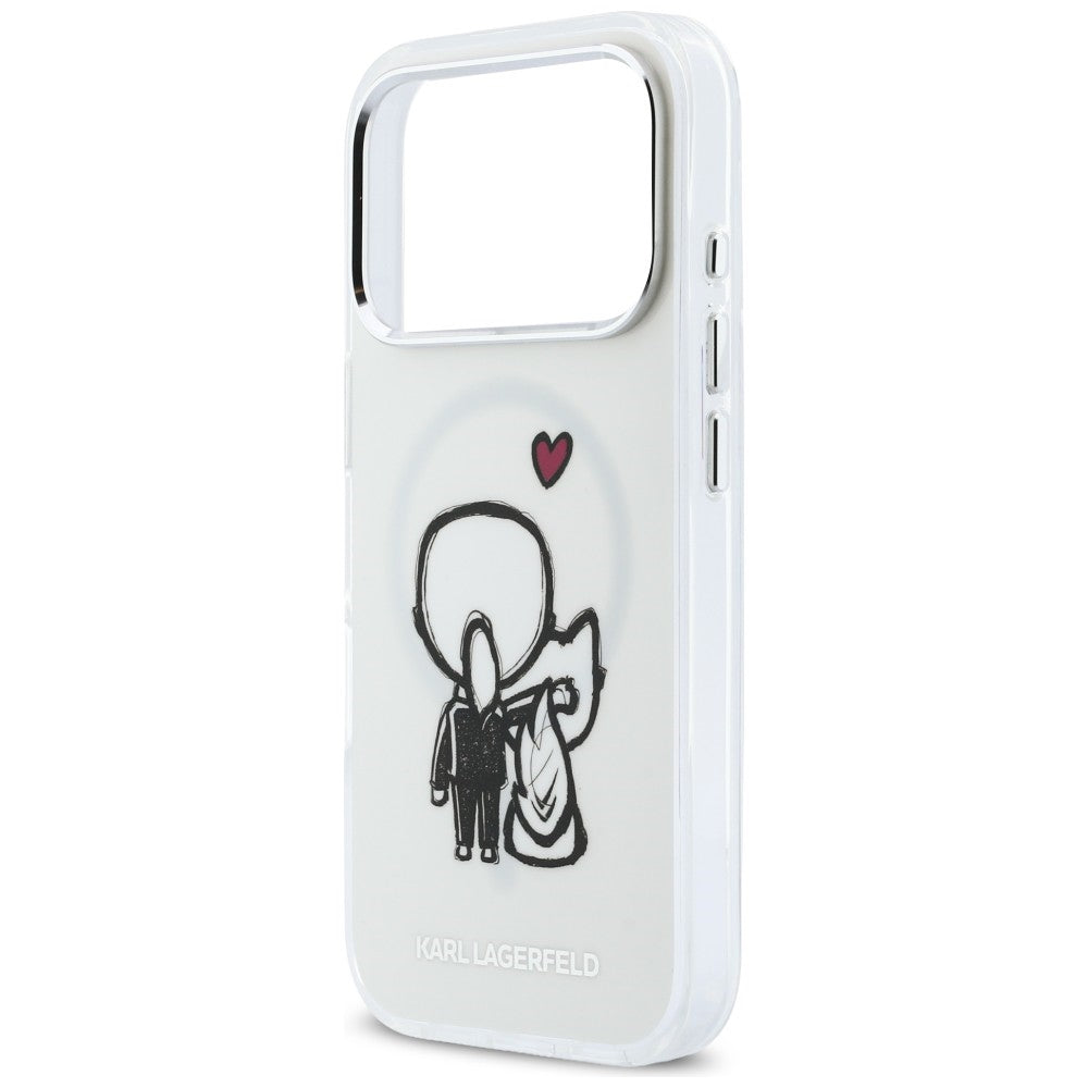 Karl Lagerfeld Karl & Choupette MagSafe bagtilhæng til iPhone 17 Pro - klar