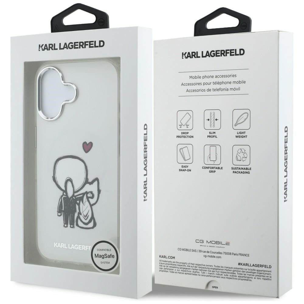 Karl Lagerfeld Karl & Choupette MagSafe bagtilhæng til iPhone 17 - klar