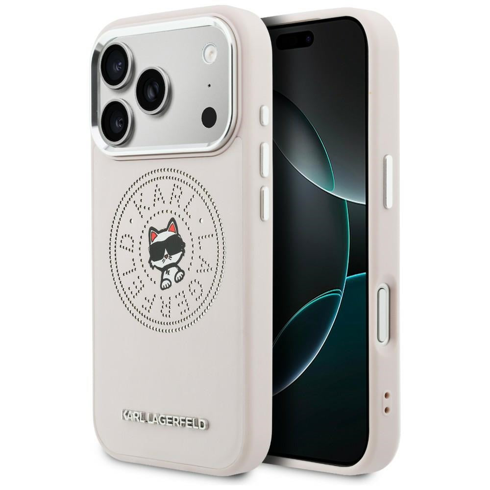 Karl Lagerfeld Point & Choupette Sketch MagSafe Case til iPhone 17 Pro Max - Pink