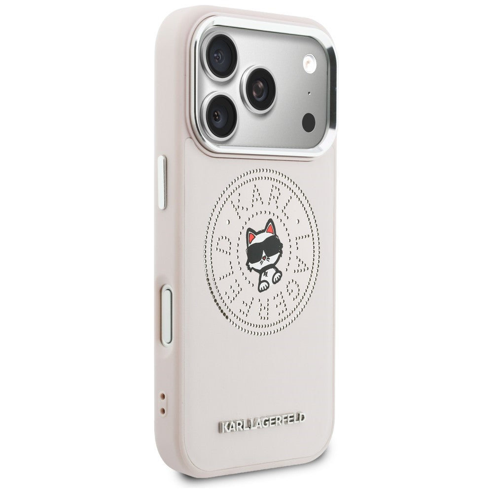 Karl Lagerfeld Point & Choupette Sketch MagSafe Case til iPhone 17 Pro Max - Pink