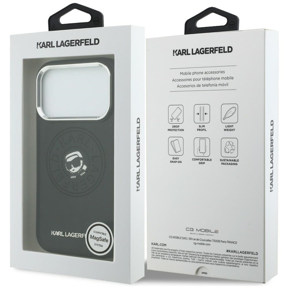 Karl Lagerfeld Point & Karl Sketch MagSafe Case til iPhone 17 Pro - sort