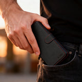 Tech-Protect Wallet Case til Samsung Galaxy S26 Ultra - sort og rød