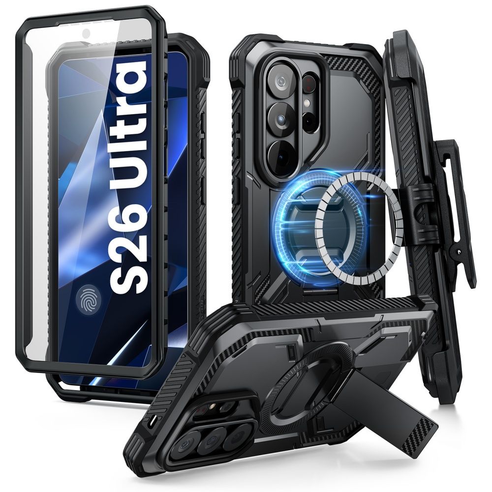 Supcase iBlason ArmorBox Clip Mag MagSafe Case til Samsung Galaxy S26 Ultra - sort