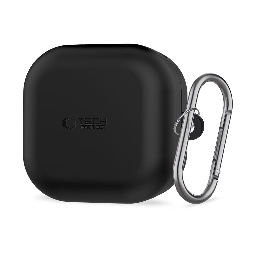 Tech-Protect Silicone Hook Case til Samsung Galaxy Buds 4 / 4 Pro - sort