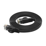 Orico PUG-C6B CAT6 1000Mbps RJ45 Ethernet Network Cable Internet LAN Flat 0.5m - Black