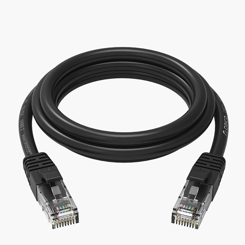 Orico PUG-C6 CAT6 1000Mbps RJ45 Ethernet Network Cable LAN Round 40m - Black