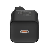 Baseus Super Si Quick Charger 1C 25W med USB-C kabel til USB-C 1m (sort)