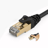 Orico PUG-C7 CAT7 10Gbps RJ45 Ethernet Network Cable Internet LAN Round 2m - Black