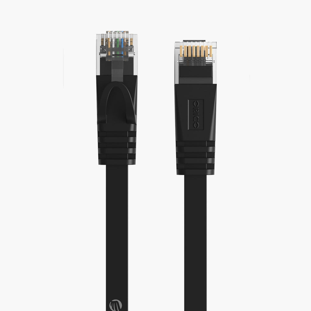 Orico PUG-C7B CAT7 10Gbps RJ45 Ethernet Network Cable Internet LAN Flat 8m - Black
