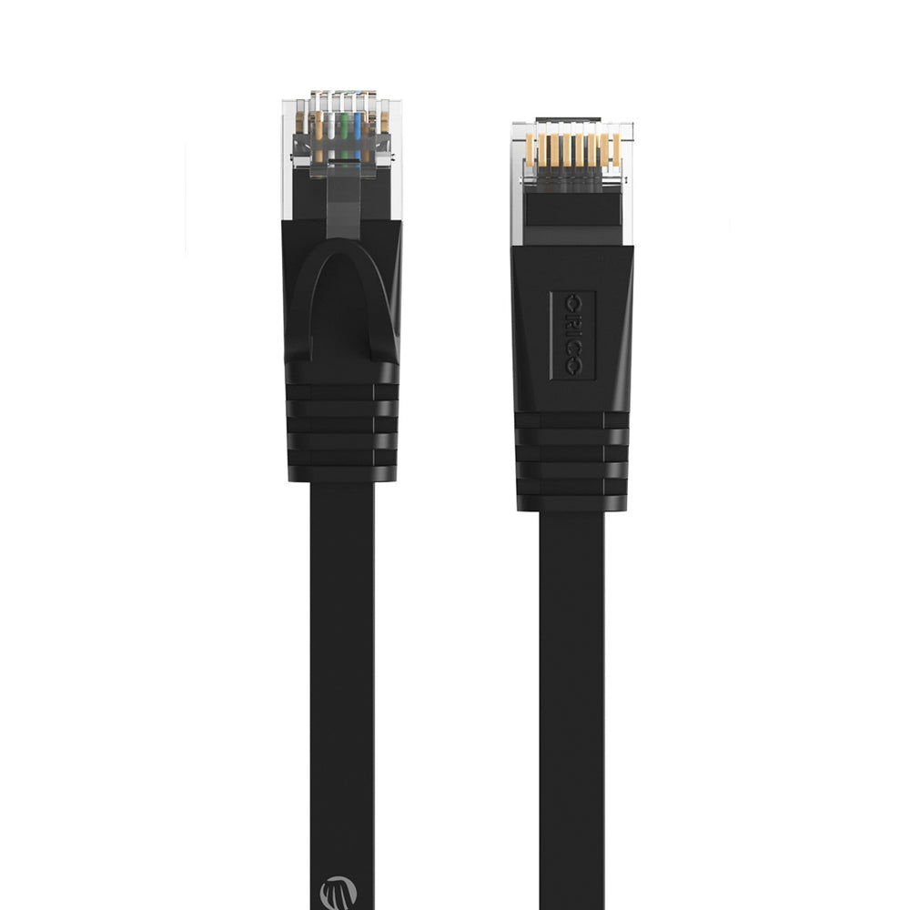 Orico PUG-C7B CAT7 10Gbps RJ45 Ethernet Network Cable Internet LAN Flat 15m - Black