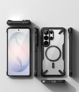 Ringke Fusion X Magnetisk MagSafe Case til Samsung Galaxy S26 Ultra - Klar sort