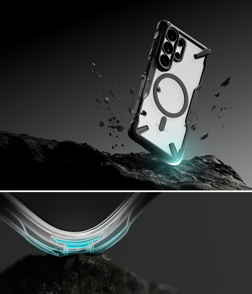 Ringke Fusion X Magnetisk MagSafe Case til Samsung Galaxy S26 Ultra - Klar sort