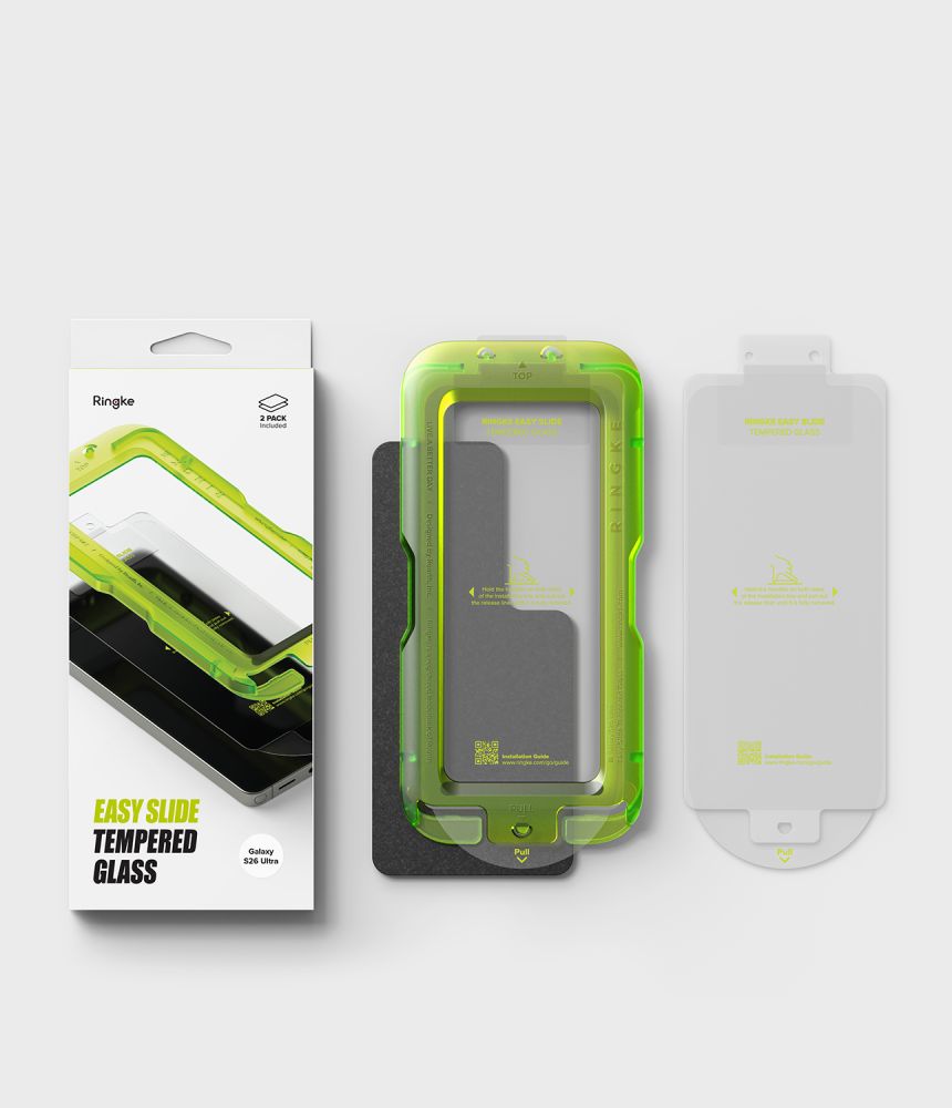Ringke Easy Slide 2-pakke af hærdet glas til Samsung Galaxy S26 Ultra
