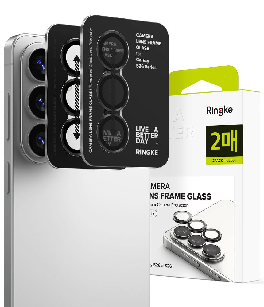 Ringke Camera Frame Protector 2-pack til Samsung Galaxy S26 / S26+ - sort