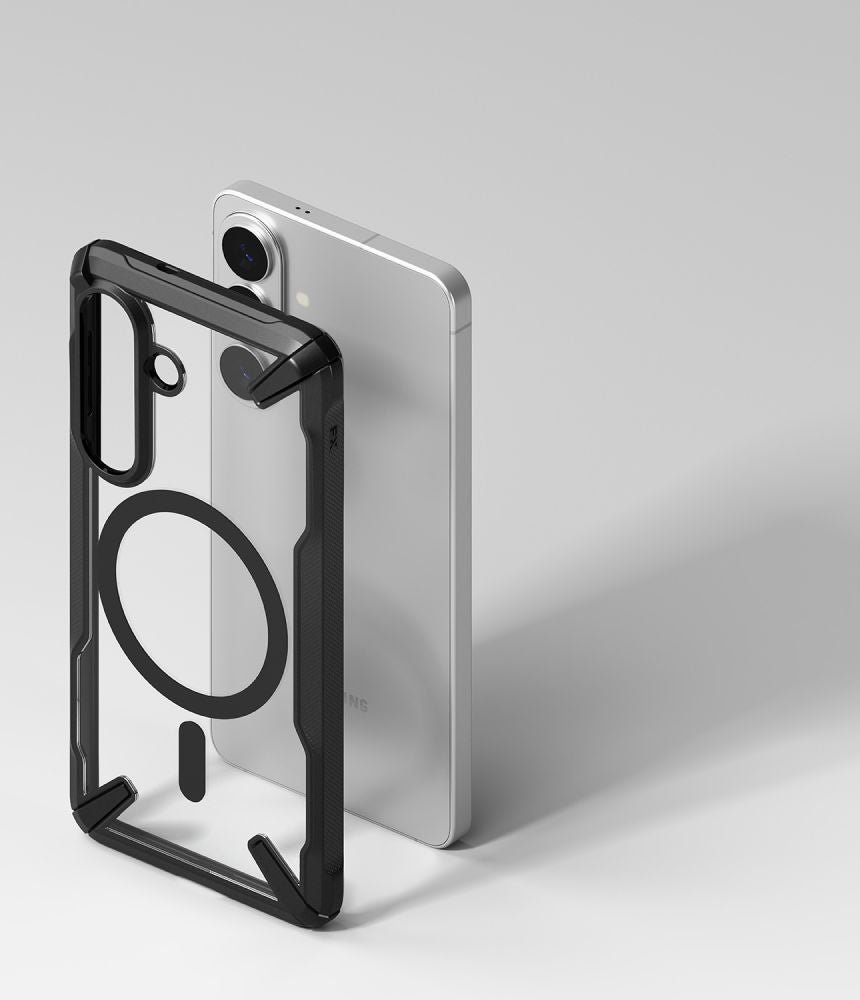 Ringke Fusion X Magnetisk MagSafe Case til Samsung Galaxy S26 - Clear Black