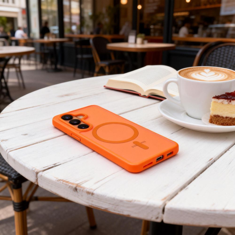Tech-Protect Magmat MagSafe Case til Samsung Galaxy S26 - Orange Matte