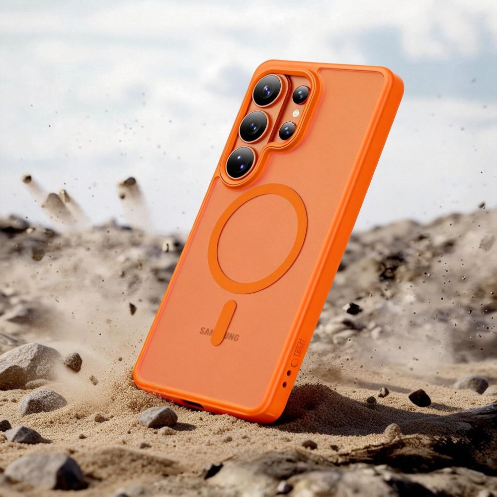 Tech-Protect Magmat MagSafe Case til Samsung Galaxy S26 Ultra - Orange Matte