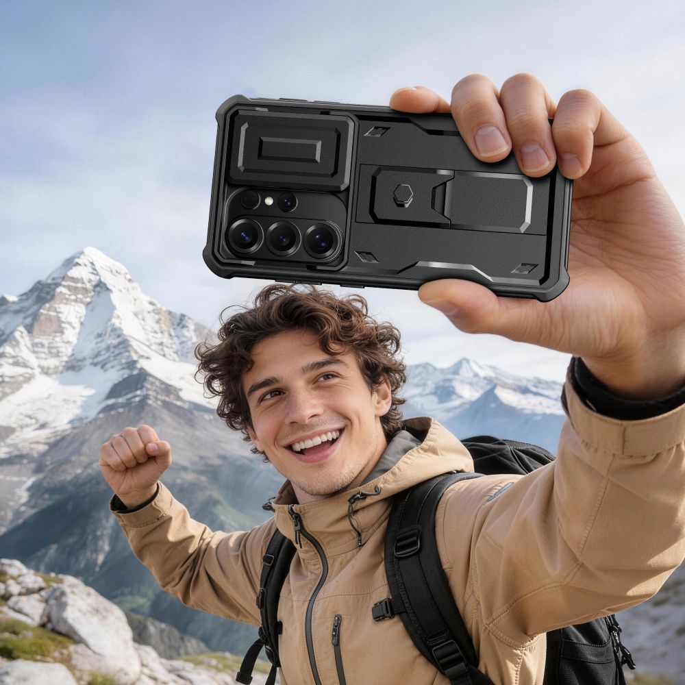 Tech-Protect Kevlar Cam+ Case til Samsung Galaxy S26 Ultra - sort