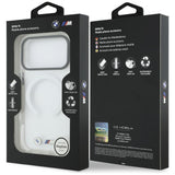 BMW M IML Shockproof Metal Logos MagSafe Case til iPhone 17 Pro Max - Gennemsigtig
