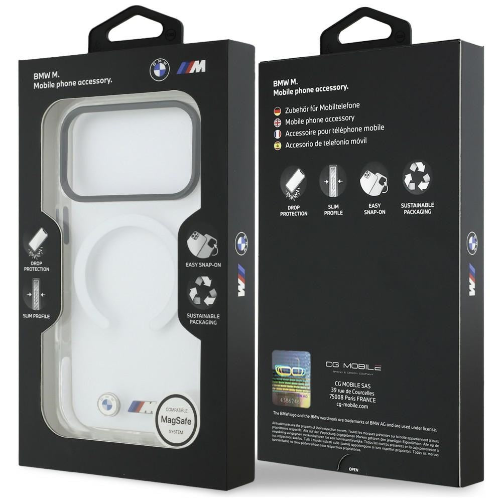 BMW M IML Shockproof Metal Logos MagSafe Case til iPhone 17 Pro - Klar