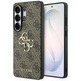 Guess 4G Big Metal Logo Case for Samsung Galaxy S26 Ultra - Brown