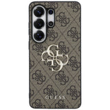 Guess 4G Big Metal Logo Case for Samsung Galaxy S26 Ultra - Brown