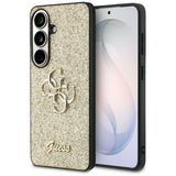 Guess Fixed Glitter Big 4G Metal Logo case til Samsung Galaxy S26 - guld