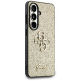 Guess Fixed Glitter Big 4G Metal Logo case til Samsung Galaxy S26 - guld