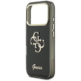 Guess IML 4G Script Metallæske til iPhone 17 Pro Max - sort