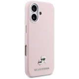 Karl Lagerfeld Karl & Choupette Head Pins Saffiano MagSafe Case til iPhone 17 - Pink