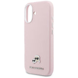 Karl Lagerfeld Karl & Choupette Head Pins Saffiano MagSafe Case til iPhone 17 - Pink