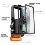 Tech-Protect IPX8 Pro vandtæt telefonfoder - orange og sort