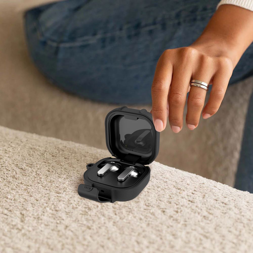 Tech-Protect Slim Hook Case til Samsung Galaxy Buds 4 / 4 Pro - sort