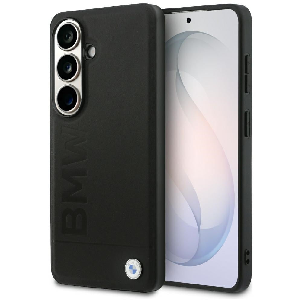 BMW læder MagSafe Hot Stamp Case til Samsung Galaxy S26 Plus - sort